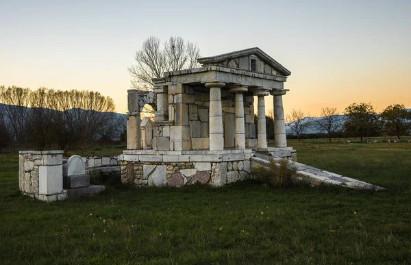 Temple de Poséidon à Mantineia antique, Arcadie, Péloponnèse, G — Photo