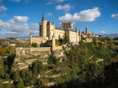 Castle-gemi, Alcazar, Segovia, İspanya