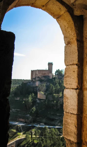 Medieval castle in Alarcon, Castilla la Mancha, Spain — Stock Photo, Image