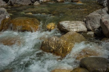 Dağ river gorge yakınındaki Panta Vrexei Evritania, Yunanistan