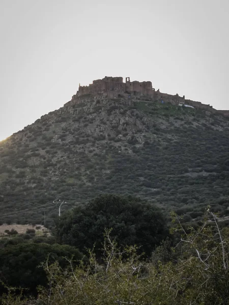 Ciudad Real, İspanya yakınındaki New Calatrava kalesinin