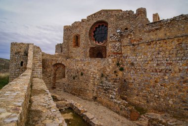 Ciudad Real, İspanya yakınındaki New Calatrava kalesinin