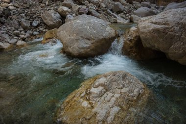 Dağ river gorge yakınındaki Panta Vrexei Evritania, Yunanistan
