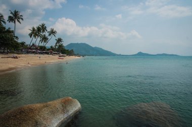 Lamai Beach Tayland Samui Adası deniz manzarası
