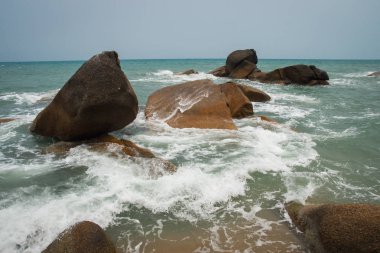 Lamai Beach Tayland Samui Adası deniz manzarası