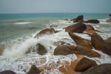 Lamai Beach Tayland Samui Adası deniz manzarası