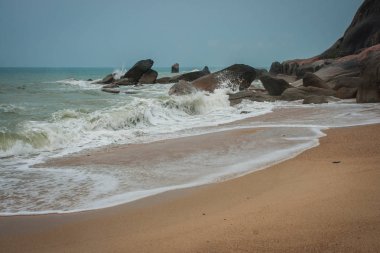 Lamai Beach Tayland Samui Adası deniz manzarası
