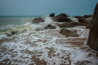 Lamai Beach Tayland Samui Adası deniz manzarası
