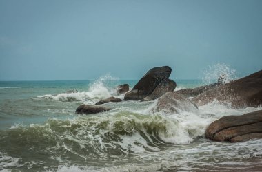 Lamai Beach Tayland Samui Adası deniz manzarası