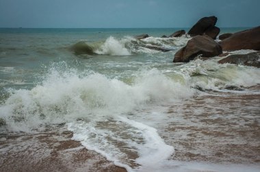 Lamai Beach Tayland Samui Adası deniz manzarası