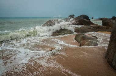 Lamai Beach Tayland Samui Adası deniz manzarası
