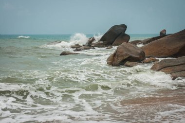 Lamai Beach Tayland Samui Adası deniz manzarası