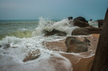 Lamai Beach Tayland Samui Adası deniz manzarası