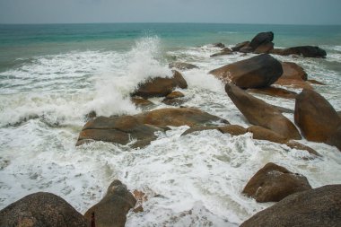 Lamai Beach Tayland Samui Adası deniz manzarası