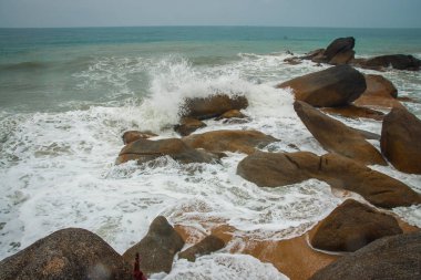 Lamai Beach Tayland Samui Adası deniz manzarası