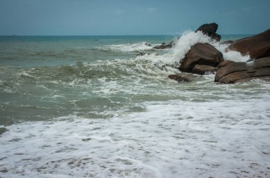 Lamai Beach Tayland Samui Adası deniz manzarası
