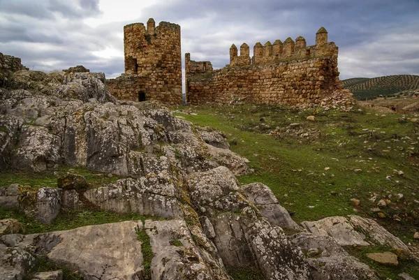 Руїни замку в Ель Berueco, Андалусия, Іспанія — стокове фото