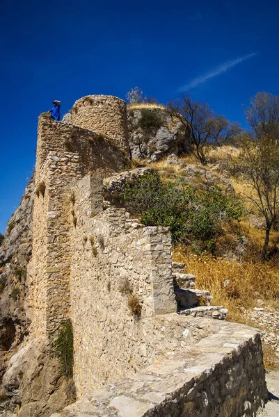 Ruinas de un castillo en Moclin, Granada, Andalucía, España —  Fotos de Stock