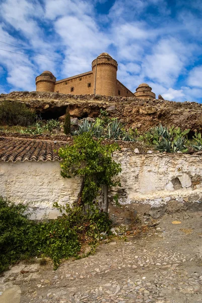 Castle  Lacalaora, Granada, Andalusia, Spain — Stock Photo, Image