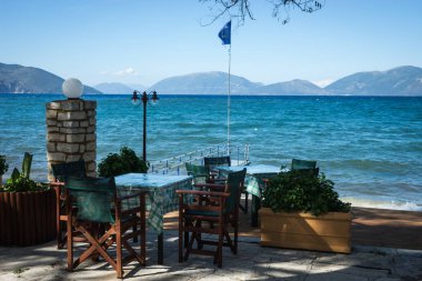 Göl Karavomilos Kefalonia Adası Yunanistan
