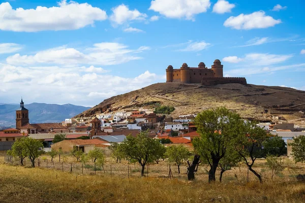 Castle Lacalaora, Granada, Andalusien, Spanien — Stockfoto