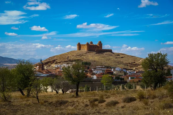 Castle Lacalaora, Granada, Andalusien, Spanien — Stockfoto