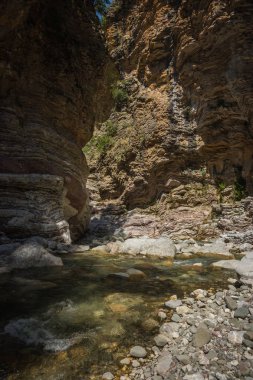Dağ river gorge yakınındaki Panta Vrexei Evritania, Yunanistan