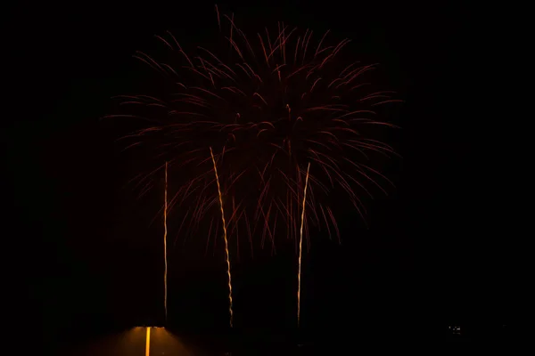 Pirotecnia de carnaval en Patras, Peloponeso, Grecia —  Fotos de Stock