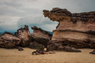 Tropikal Phi Phi Island arazi gülümsüyor, Tayland