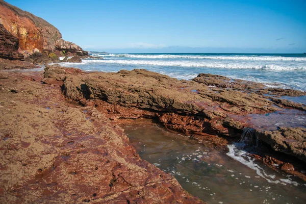 Belle plage As Catedrais en Galice en Espagne — Photo