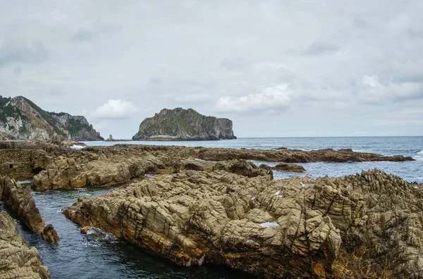 Güzel La Franca plaj Cantabria, İspanya — Stok fotoğraf