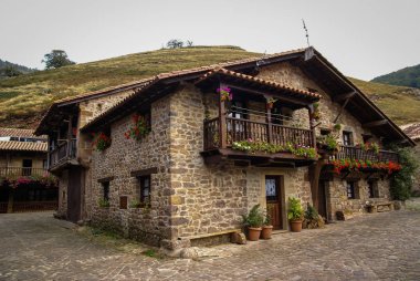 Güzel köy Barcena Maior Asturia y: Cantabria, Spain