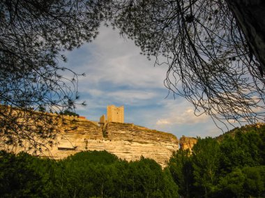Medieval castle at Alcala del Jucar, Castilla la Mancha, Spain