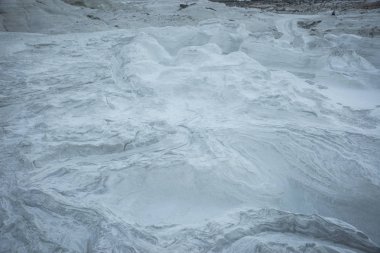Manzaralarıyla beach Sarakiniko, Milos, Yunanistan
