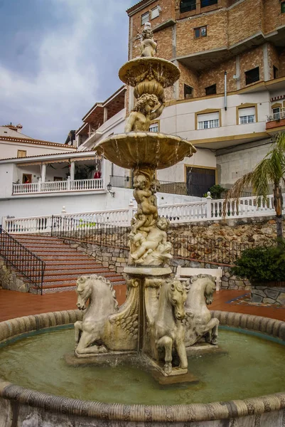 Cityscape di kota putih Otivar di Andalucia, Spanyol — Stok Foto