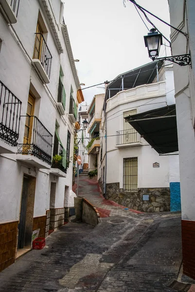 Cityscape di kota putih Otivar di Andalucia, Spanyol — Stok Foto