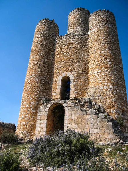 Castillo medieval en Alarcón, Castilla la Mancha, España — Foto de Stock