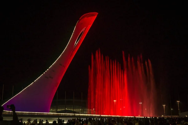 Singing Fountain in  the park in Sochi — Stock Photo, Image