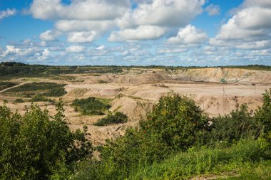 Ocağı Yantarny Kaliningrad bölgesi, Russi kehribar madencilik için