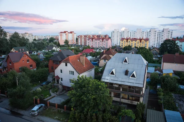 칼리닌그라드, 러시아에서 일출 도시 풍경 — 스톡 사진