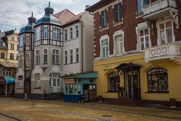Paisagem da cidade em Zelenogradsk, região de Kaliningrado, Rússia — Fotografia de Stock