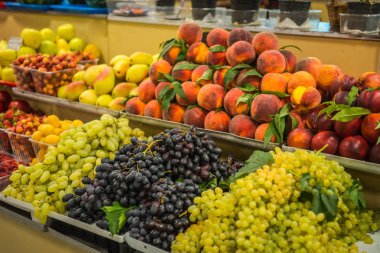 Parlak renkli sonbahar meyve ve sebzeler