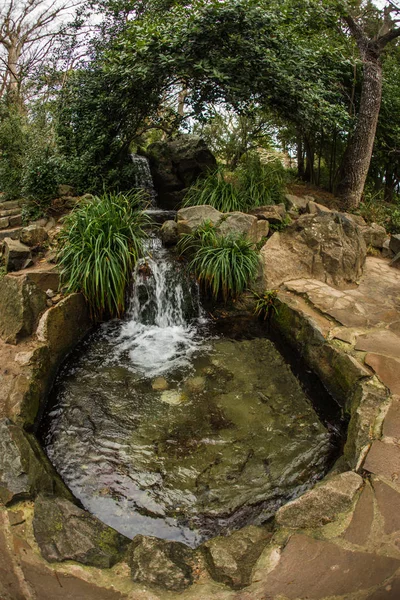 Image Small Lake Waterfall Crimea — Stock Photo, Image