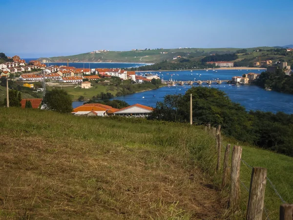 Beautiful landscape in San Vincente de la Barquera, Spain — Stock Photo, Image