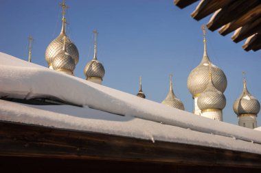 Rostov Kremlin içinde kar kış, Rusya Federasyonu