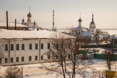 Rostov Kremlin içinde kar kış, Rusya Federasyonu