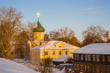 Pereslavl Zalessky kış şehir peyzaj Yaroslavl reg içinde