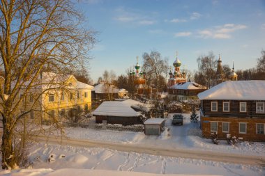 Pereslavl Zalessky kış şehir peyzaj Yaroslavl reg içinde