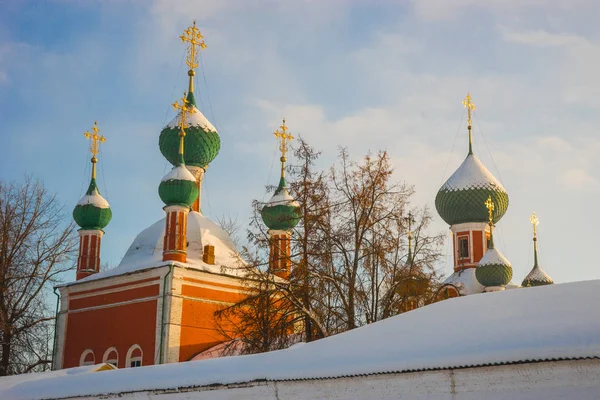 야로슬라블 지역에서 페 Zalessky에서 겨울 도시 풍경 — 스톡 사진