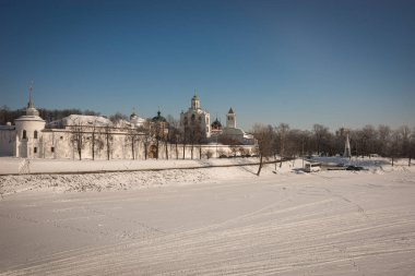 Yaroslavl Kremlin içinde kar kış, Rusya Federasyonu